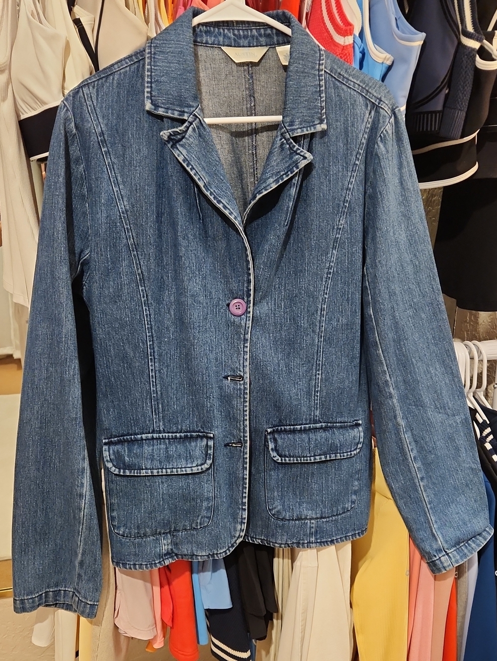 Denim Blazer Jacket XL